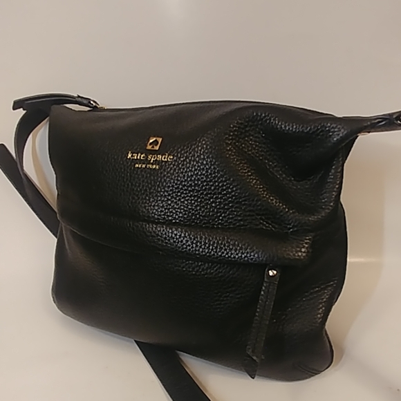 Kate Spade NY Black Leather Crossbody Shoulder Bag